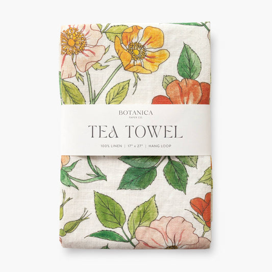 Botanica Paper Co. - WILD ROSES | 100% LINEN TEA TOWEL