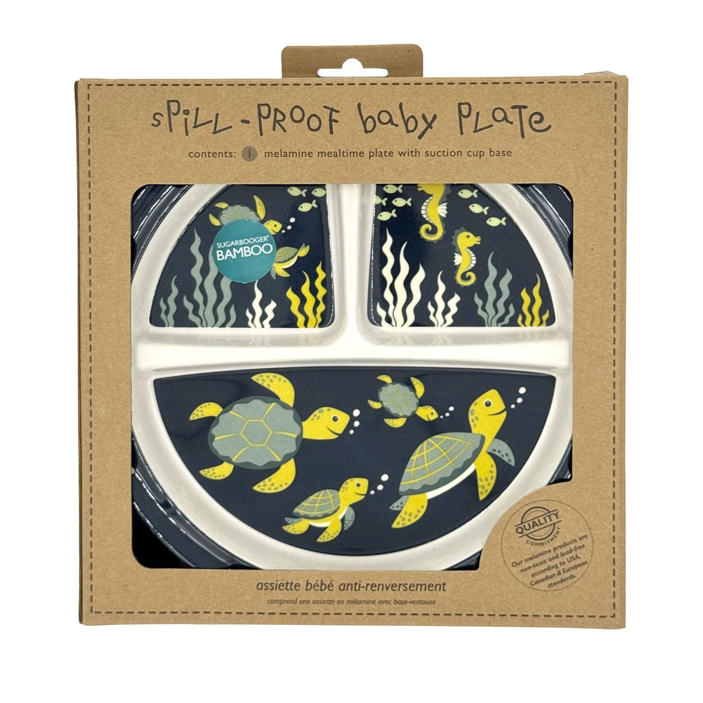 Sugarbooger by Ore’ Originals - Divided Suction Plate | Sea Turtle
