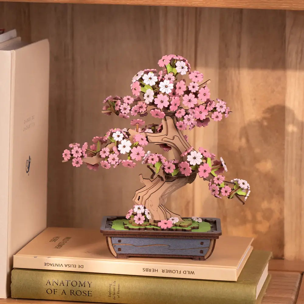 Robotime - TG415 Sakura Bonsai Rolife DIY Puzzles 3D Wooden Crafts
