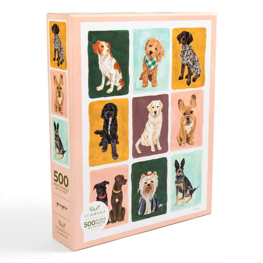1canoe2 | One Canoe Two Paper Co. - Furry Friends Dogs Grid - 500 Piece Jigsaw Puzzle