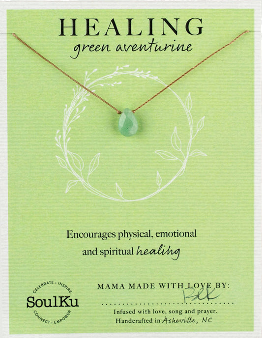 SoulKu - Green Aventurine Soul-Full of Light Necklace for Healing