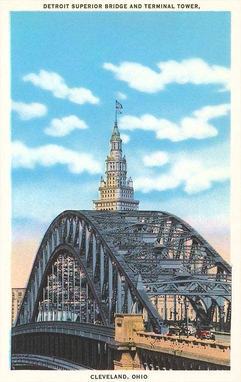 Found Image Press - Magnet OH-07 Bridge, Terminal Tower, Cleveland