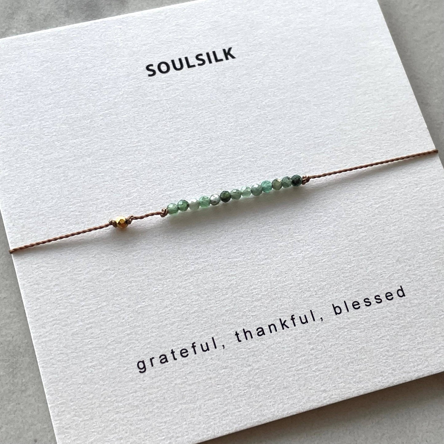 Soulsilk - Emerald and Gold Bracelet- Special Edition
