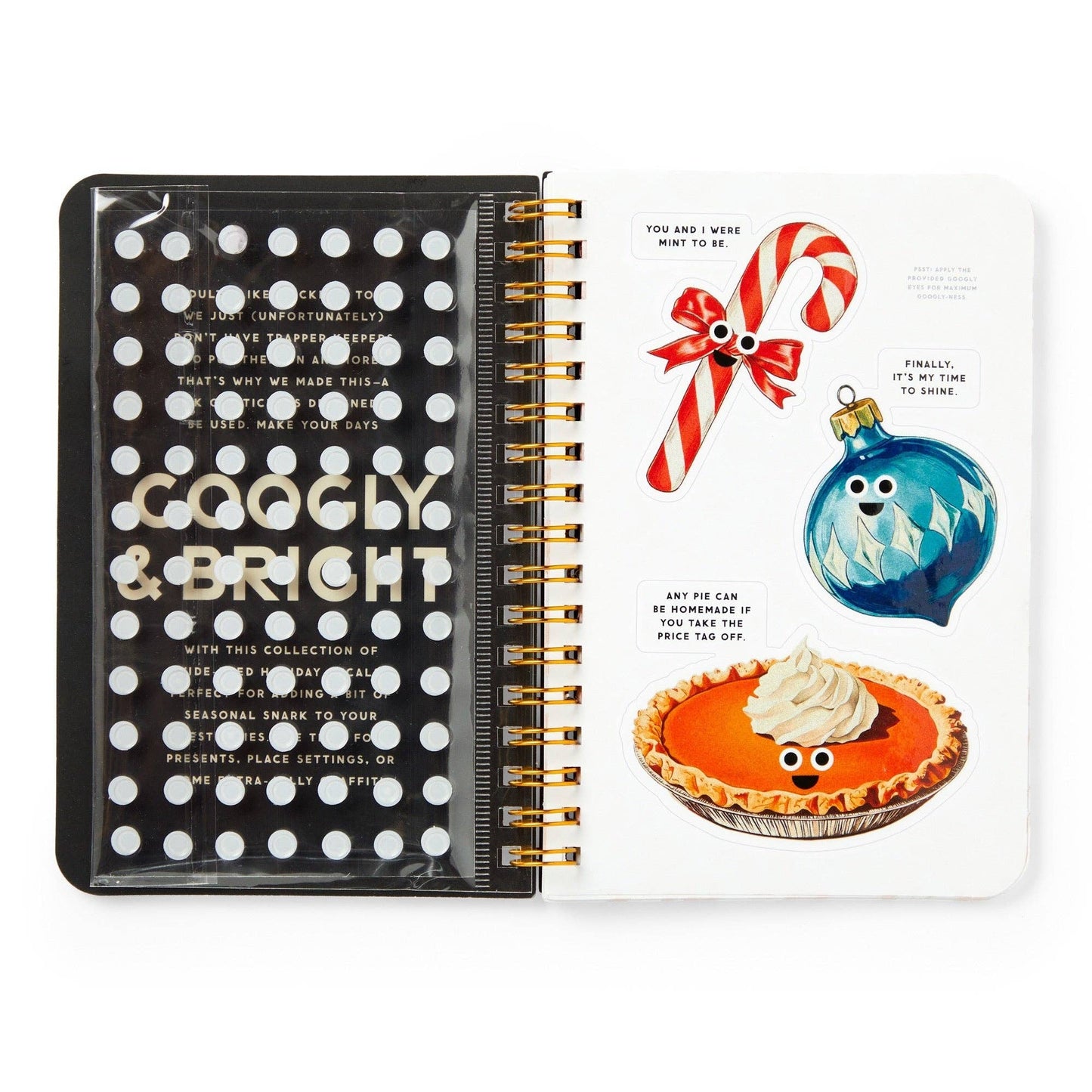 Chronicle Books - Brass Monkey Googly & Bright Holiday Sticker Book