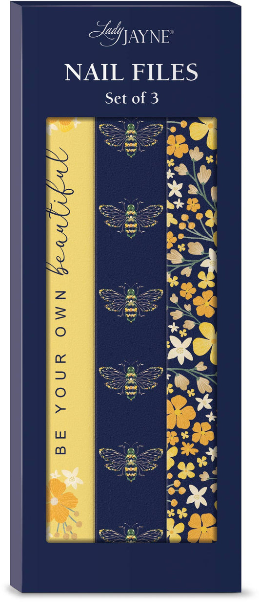 Lady Jayne - Nail file set of 3 - Bee