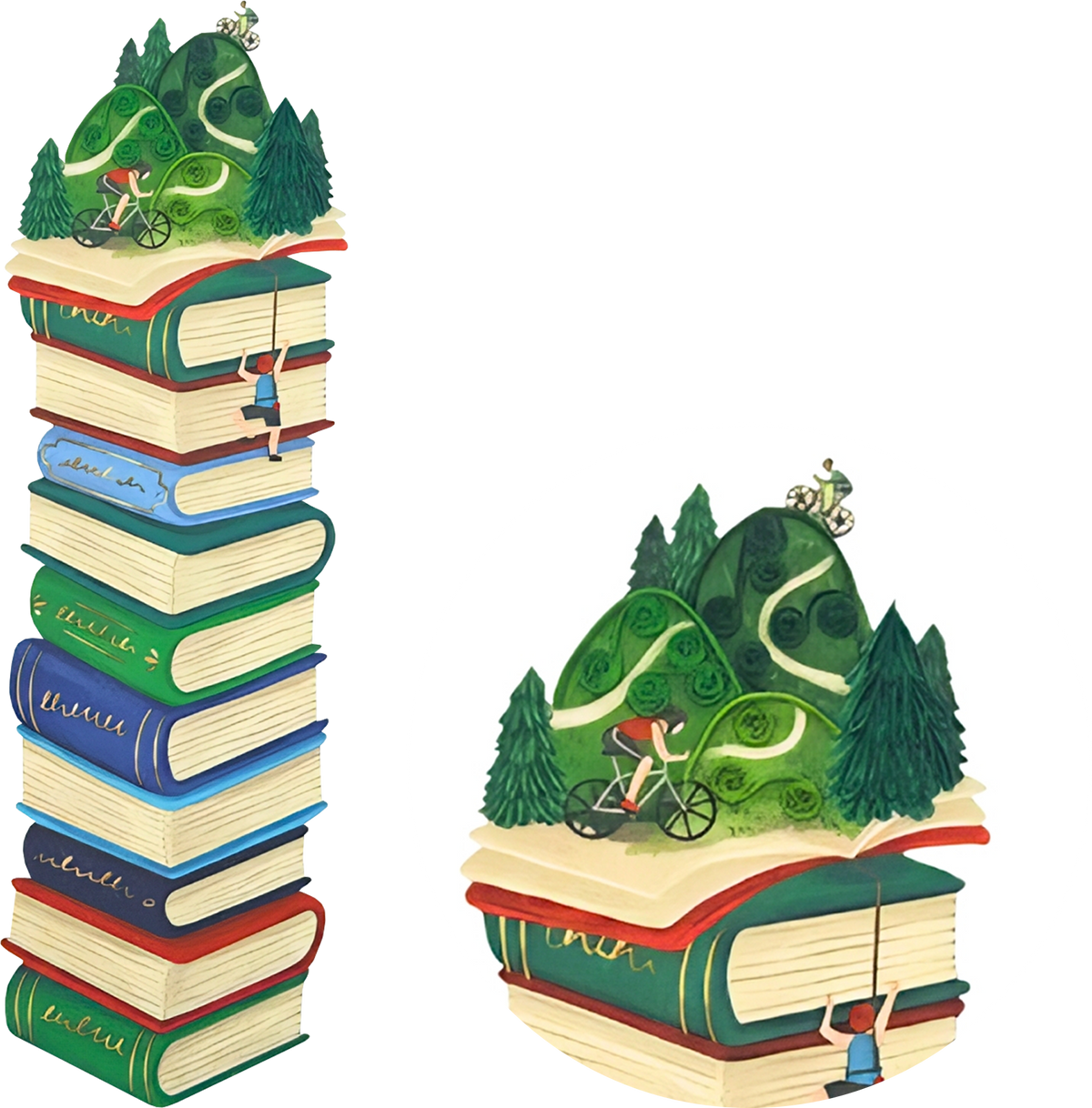 Notes & Queries, Inc. - BOOKMARK QUILLING BOOKS MOUNTAIN ORIGAMO