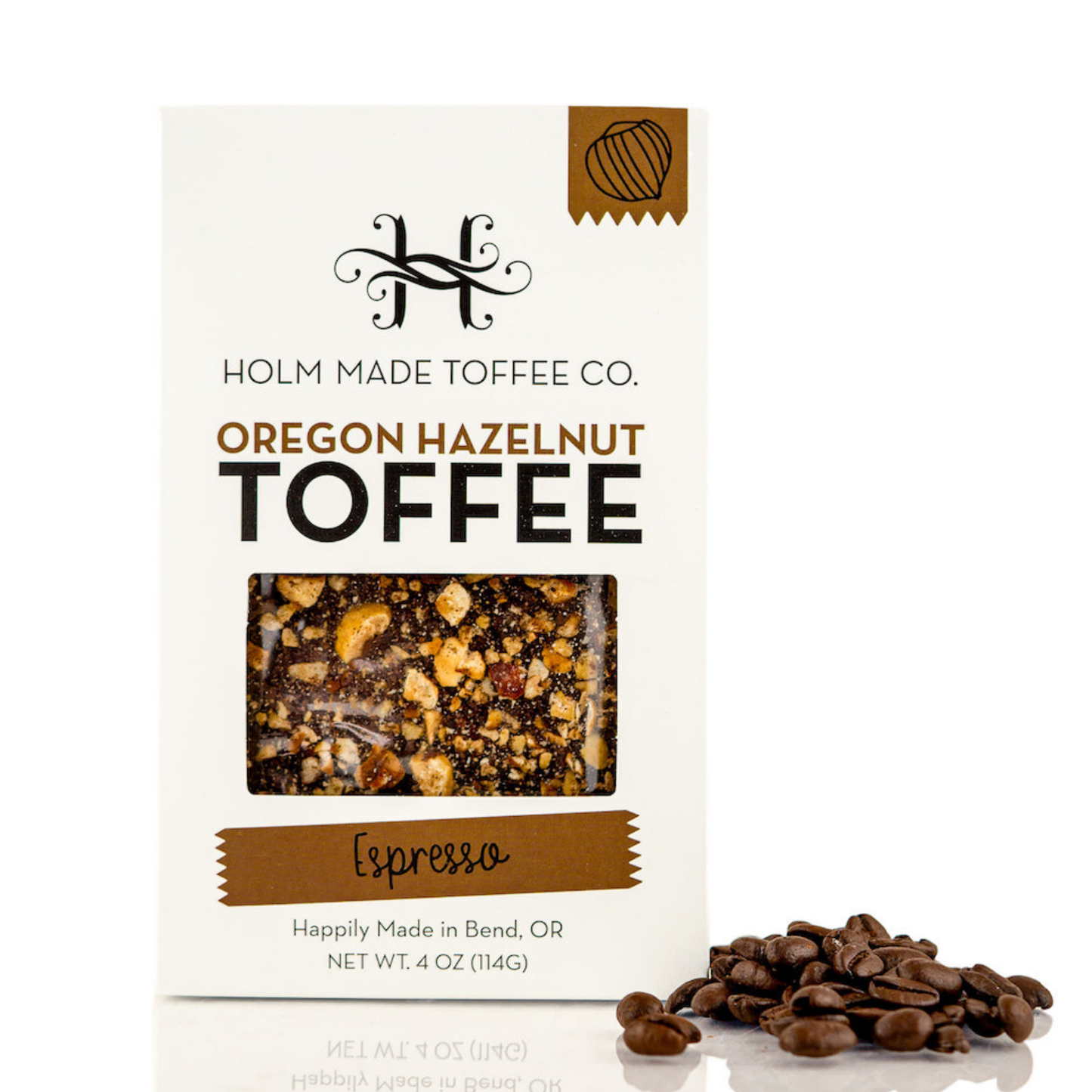 Holm Made Toffee Co. - Espresso - Oregon Hazelnut Toffee