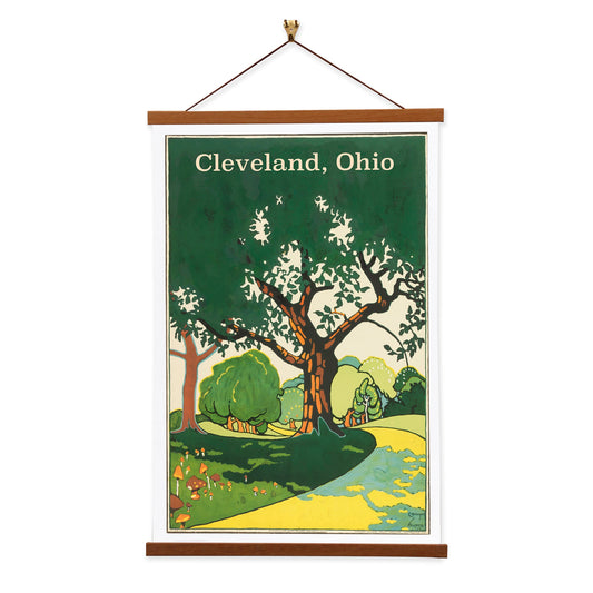 Cleveland Tree By Vintage Banners