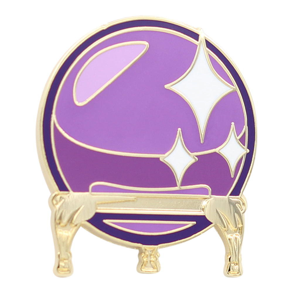 Crystal Ball Enamel Pin – Occult & Kawaii Pin for Psychics