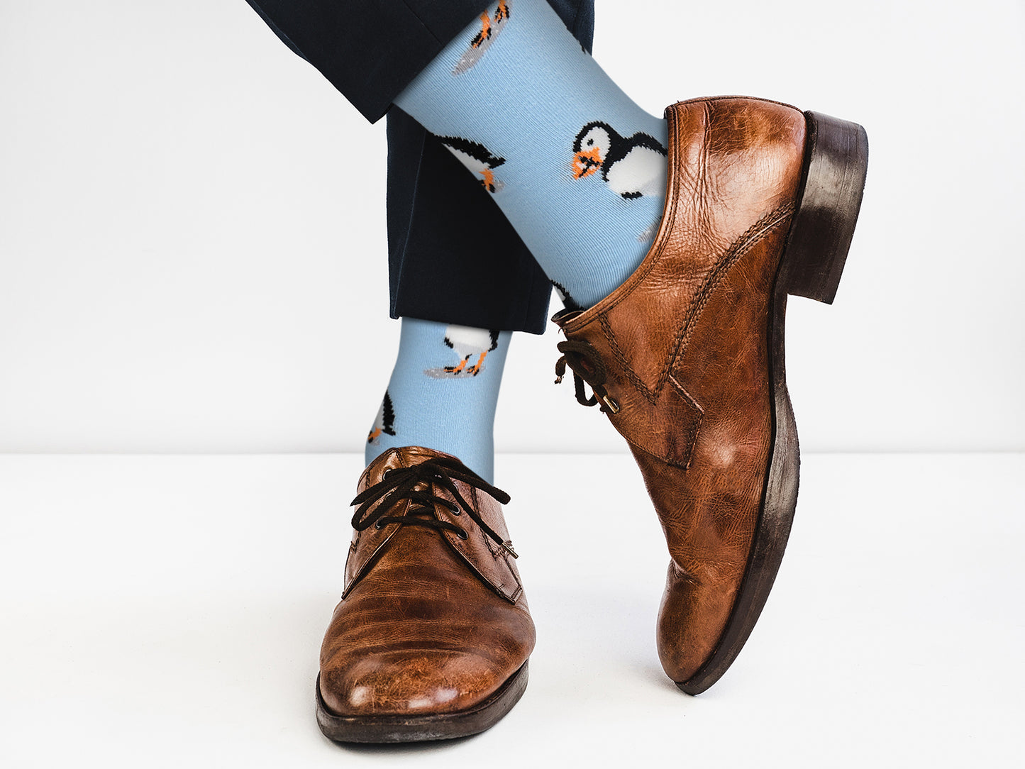 Casual Designer Animal Socks - Puffin  - for Men and Women