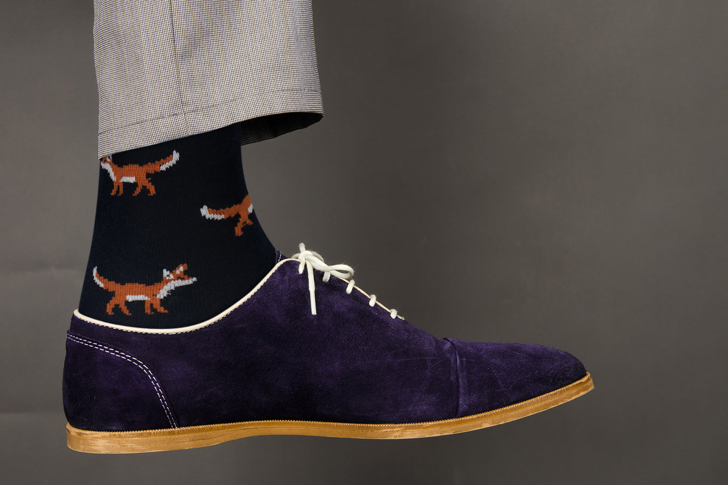 Exotic Animals Dress Casual Socks – Fox – For Men and Women
