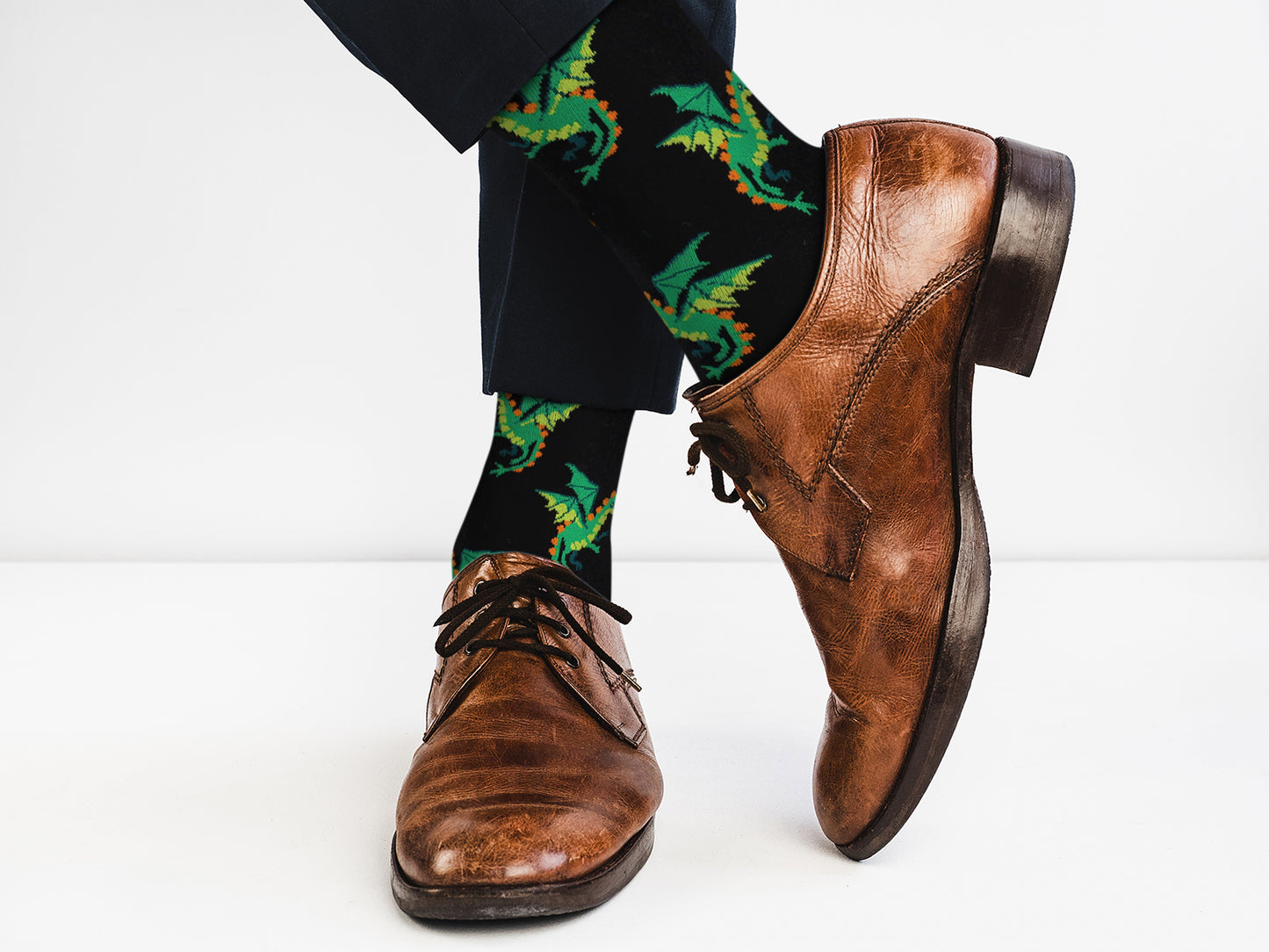 Exotic Animals Dress Casual Socks - Dragon - For Men Women