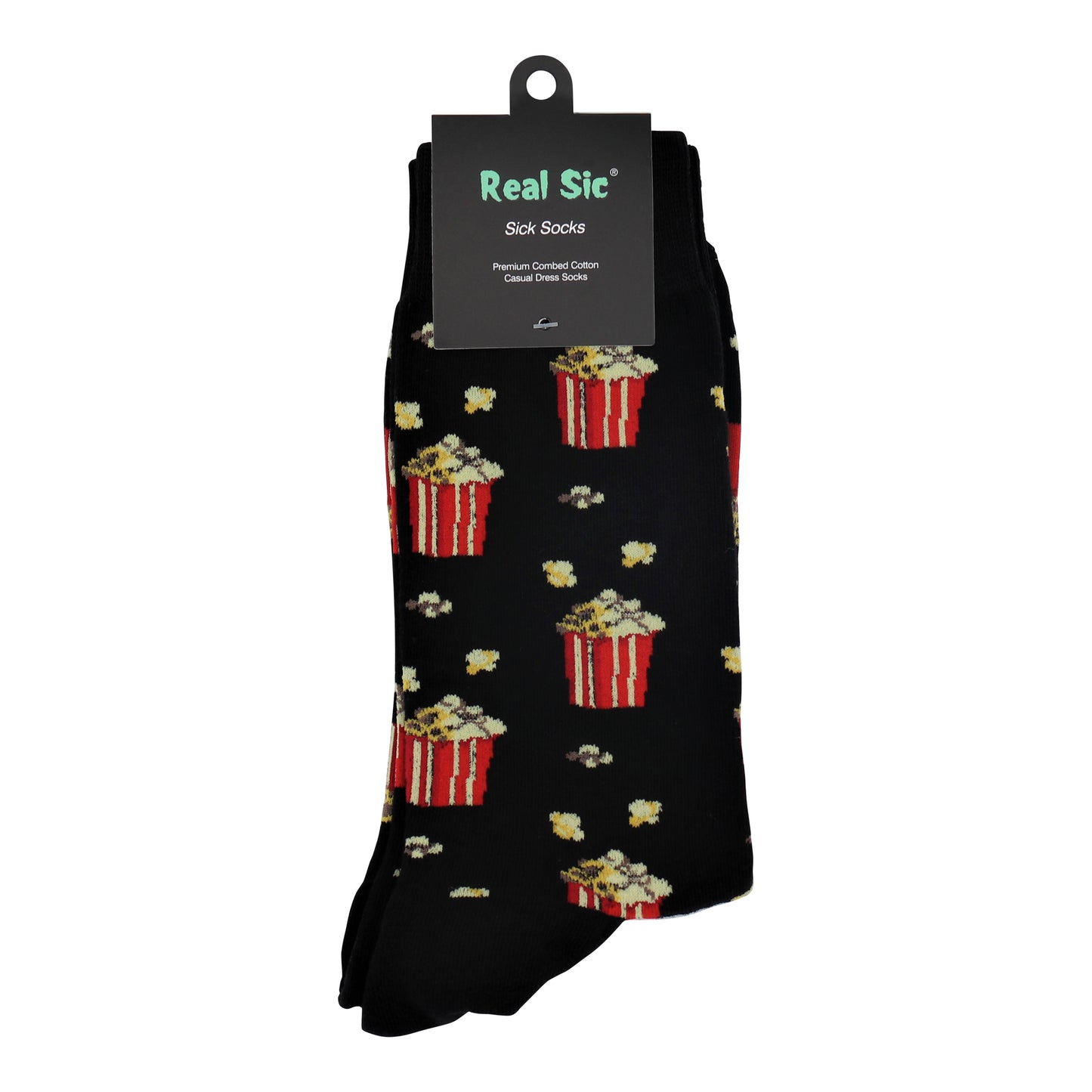 Favorite Food Fruits Socks - Popcorn - for Men and Women