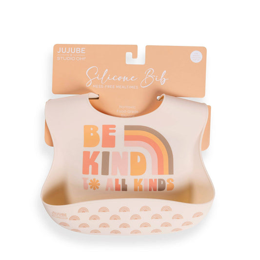 JuJuBe - Silicone Bib Be Kind Rainbows