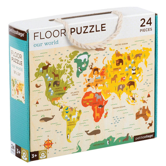 Chronicle Books - World Map 24-Piece Floor Puzzle