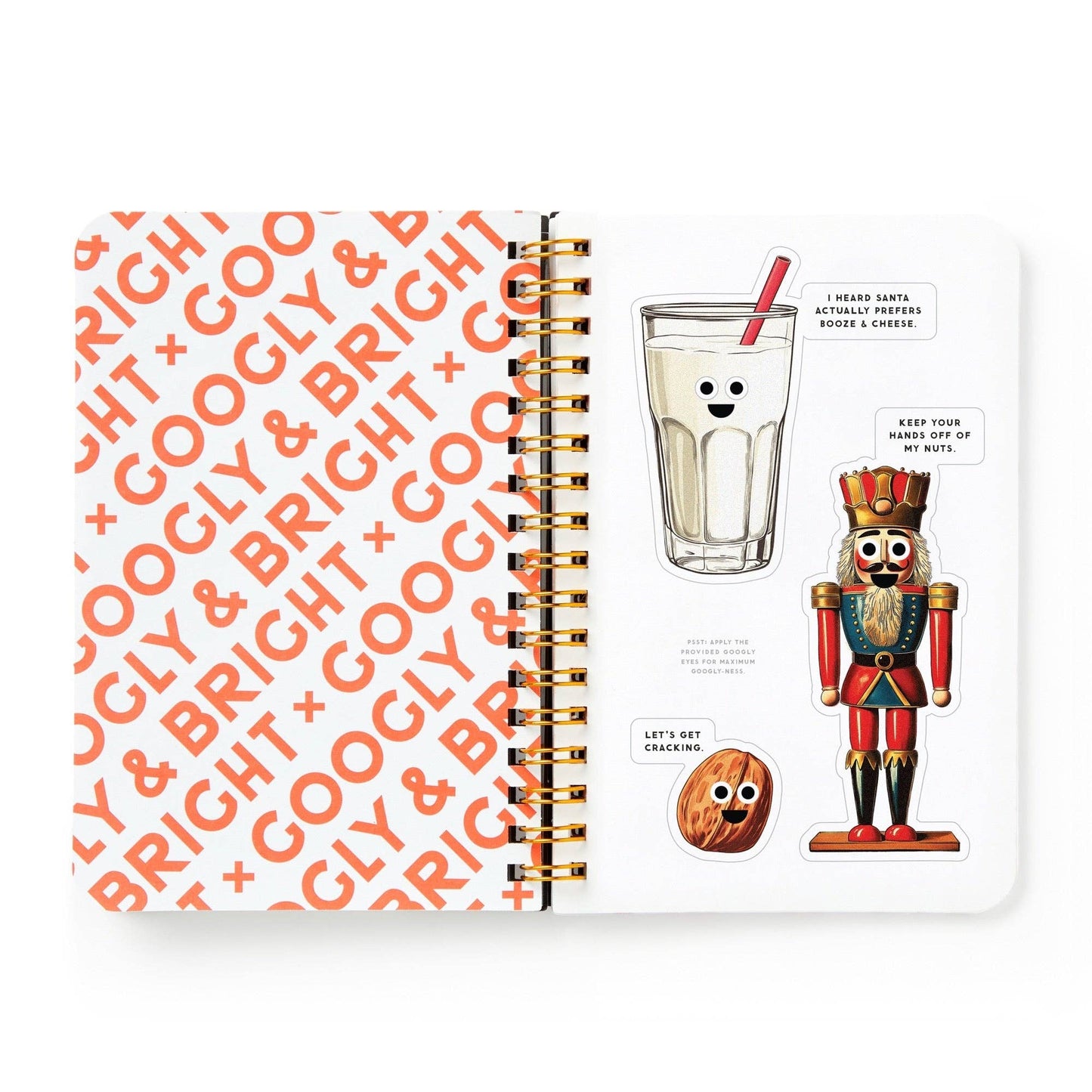 Chronicle Books - Brass Monkey Googly & Bright Holiday Sticker Book