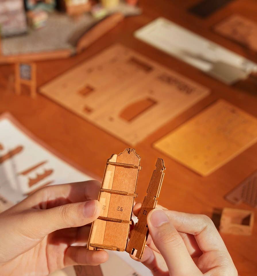 Robotime - DG164 Corner Bookstore Rolife DIY Miniature House Kit