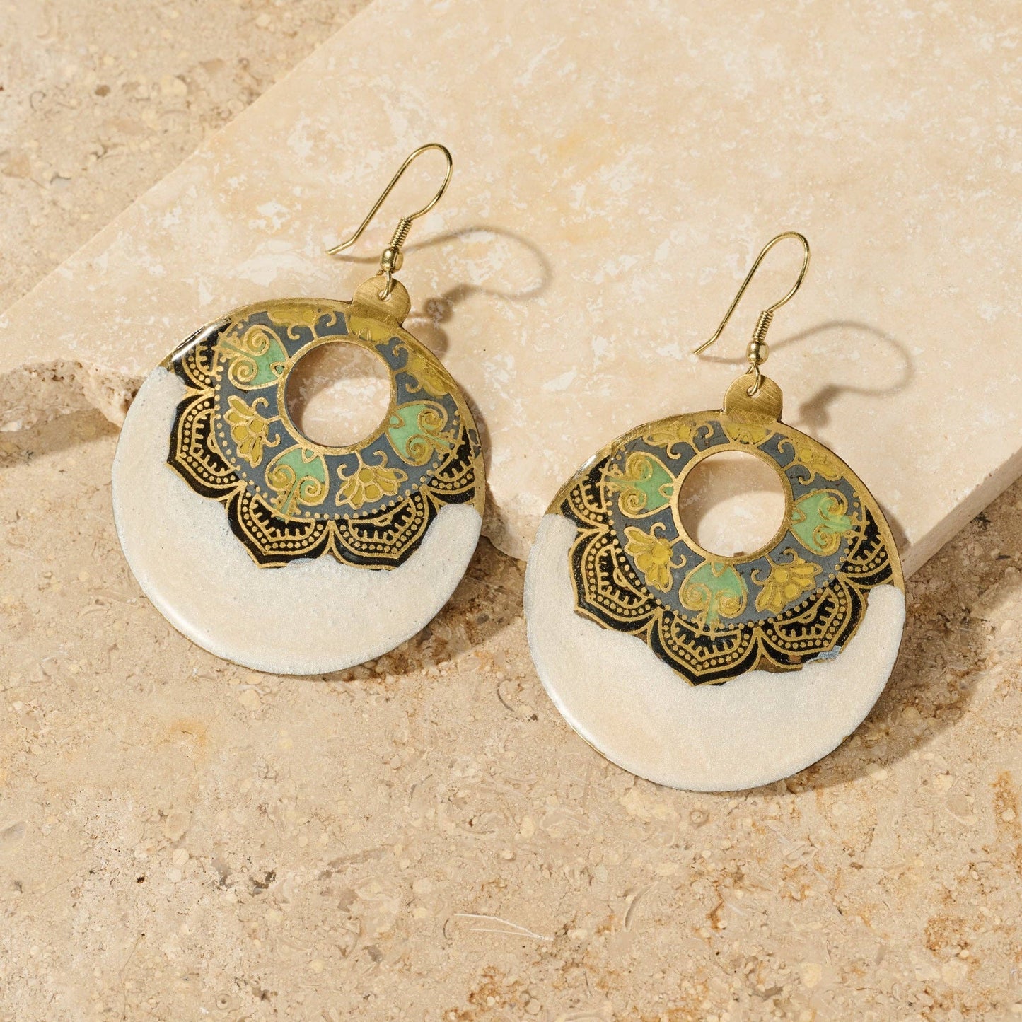 Ten Thousand Villages - Mandir Enamel Earrings