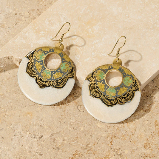 Ten Thousand Villages - Mandir Enamel Earrings