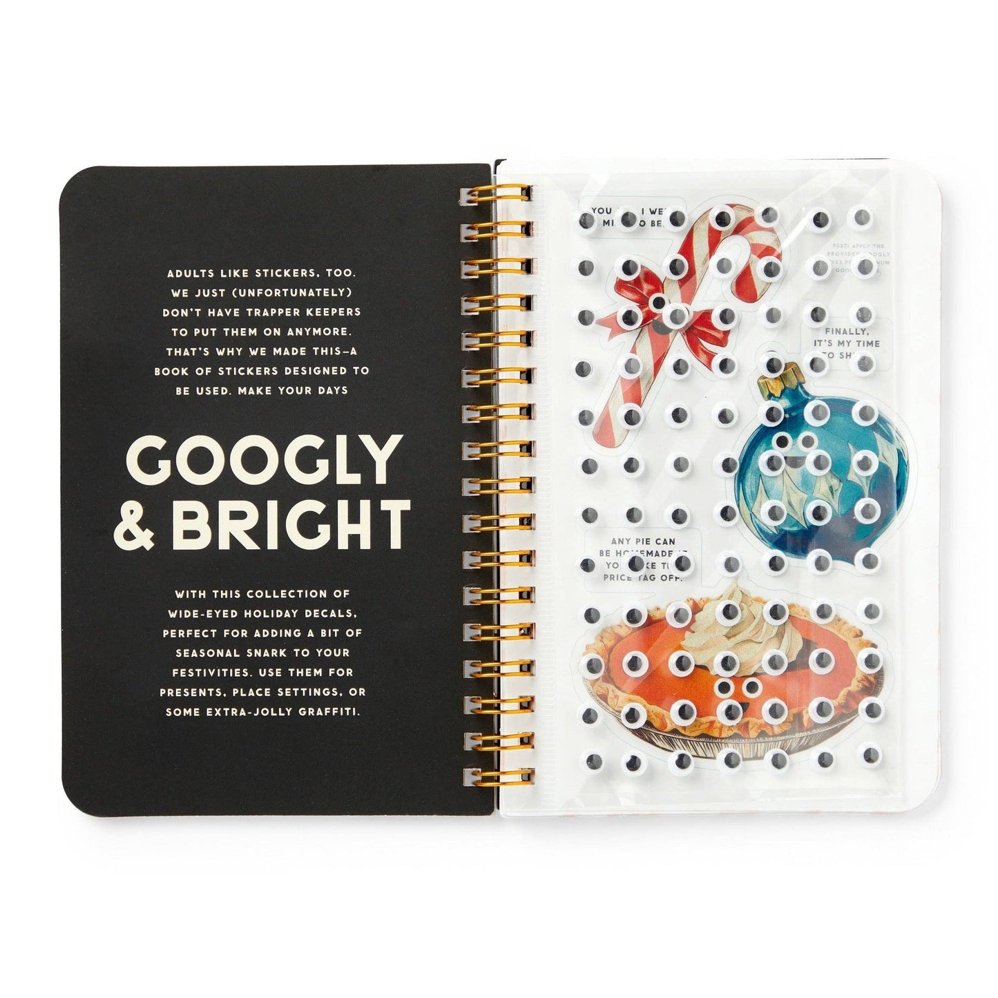 Chronicle Books - Brass Monkey Googly & Bright Holiday Sticker Book