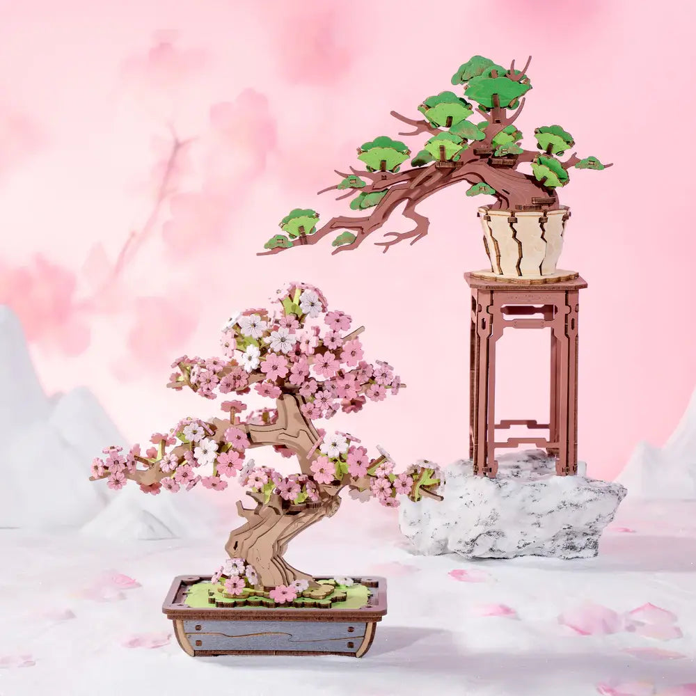 Robotime - TG415 Sakura Bonsai Rolife DIY Puzzles 3D Wooden Crafts