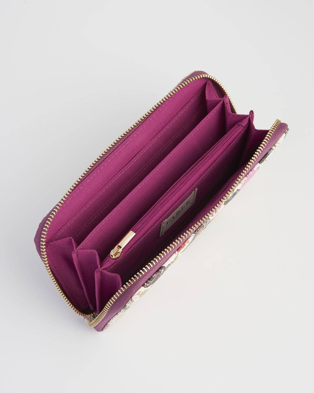 Fable England - FABLE Floral Engravings Large Zip Wallet