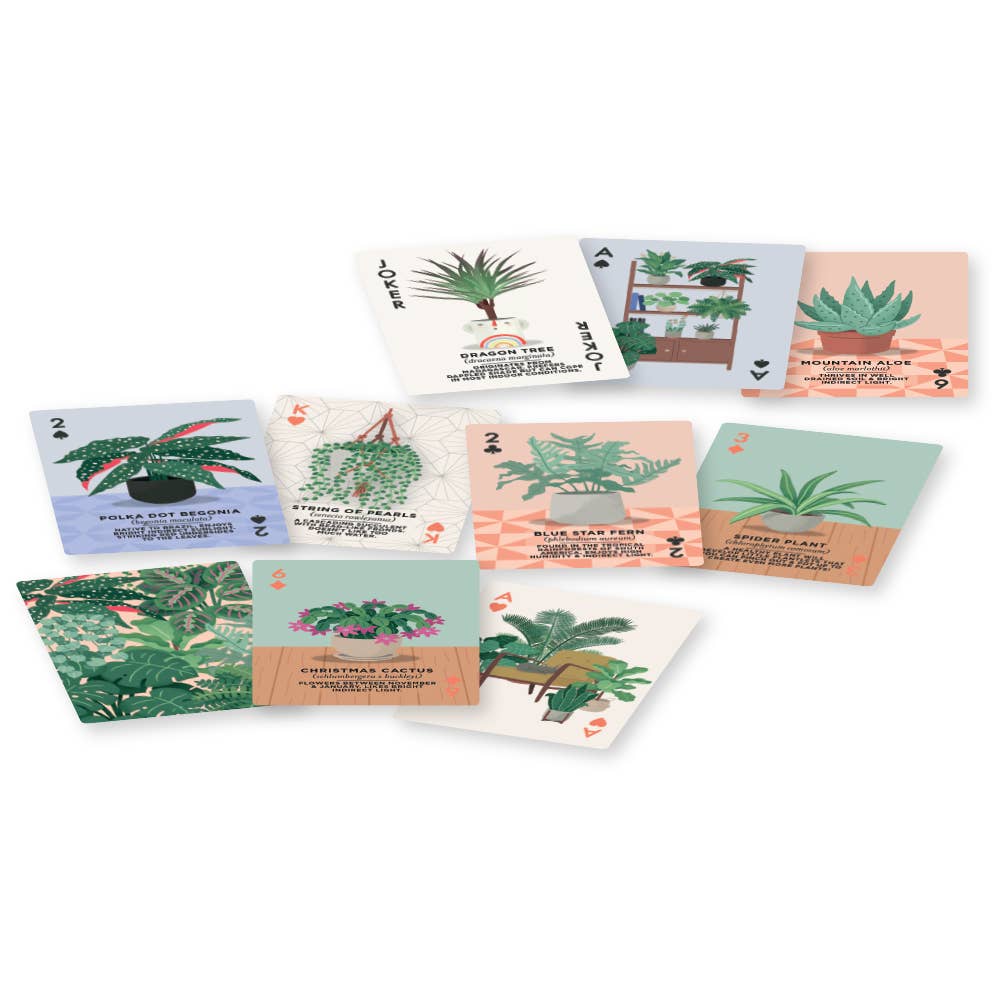 Ridley's Games - Houseplants Playing Cards CDU of 6