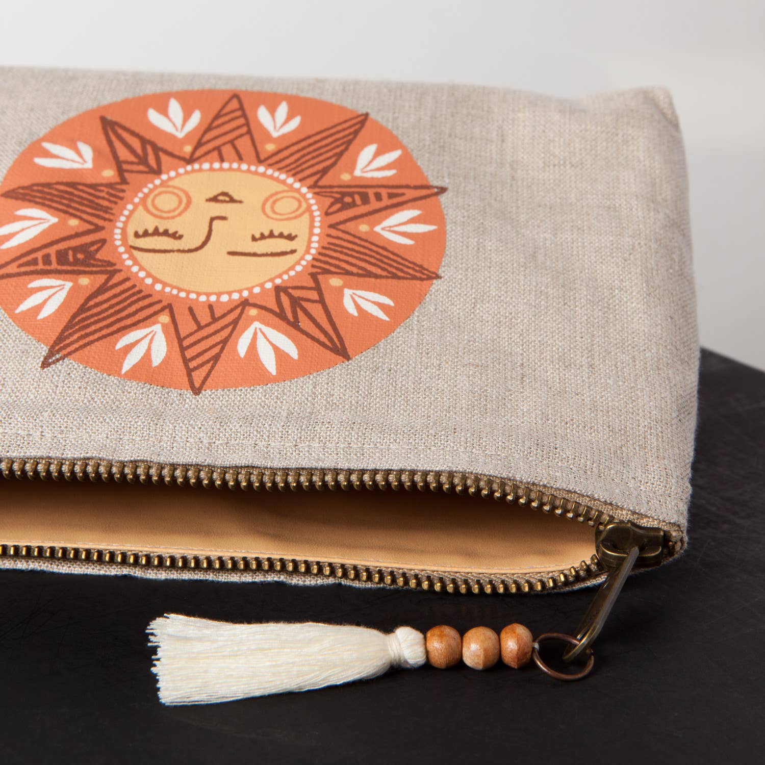 Danica Studio Soleil Linen Cosmetic Bag - Thumbnail 3