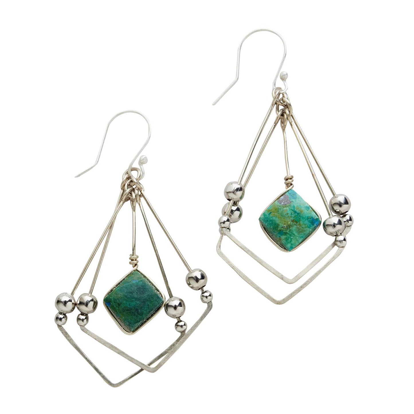 Ten Thousand Villages - Turquoise Spell Earrings