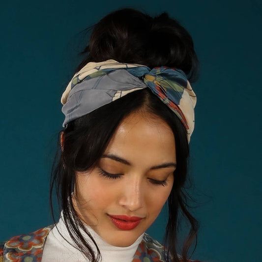 Powder Design inc - US - Winter Floral Elasticated Headband - Heather