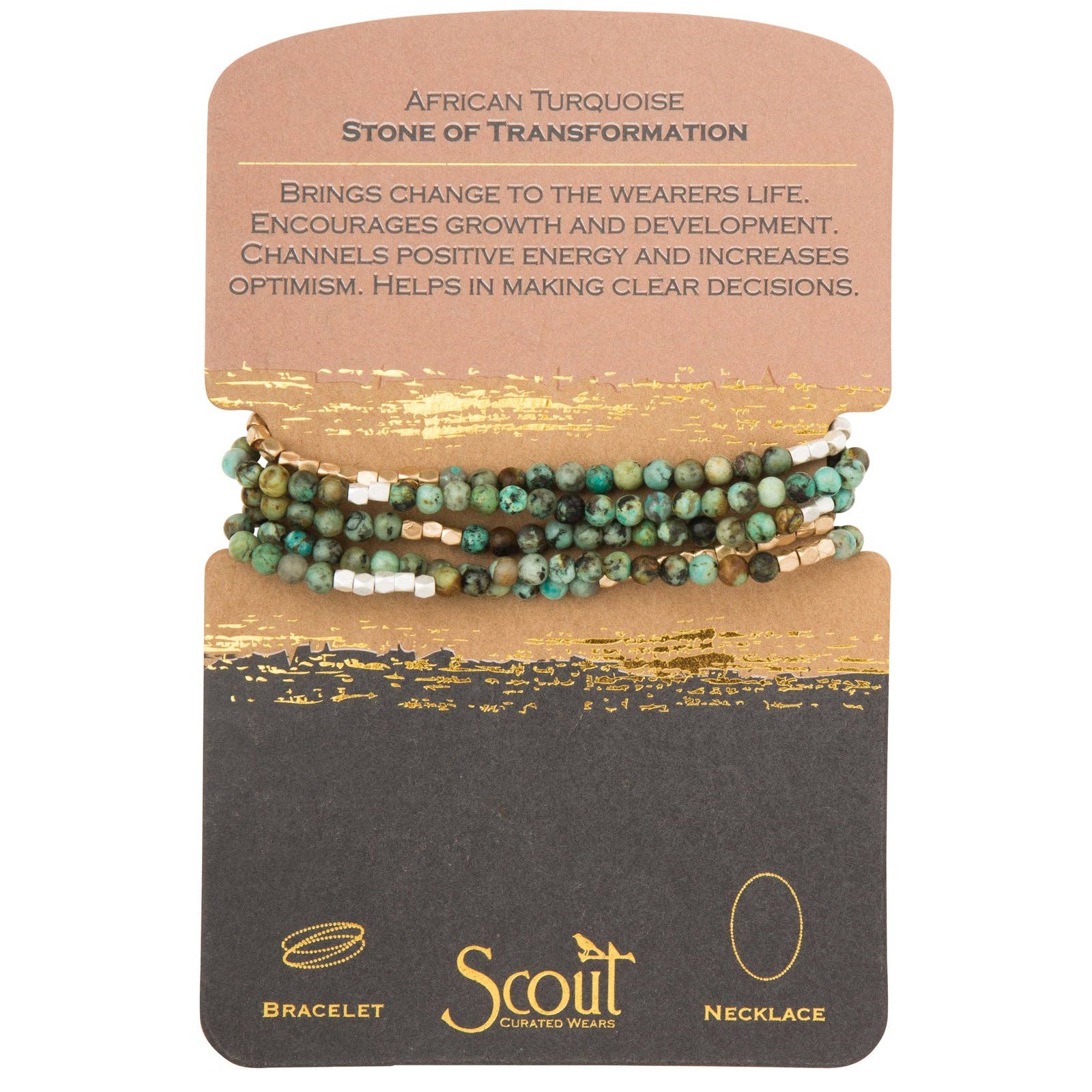 Scout Curated Wears - Stone Wrap: African Turquoise - Stone of Transformation