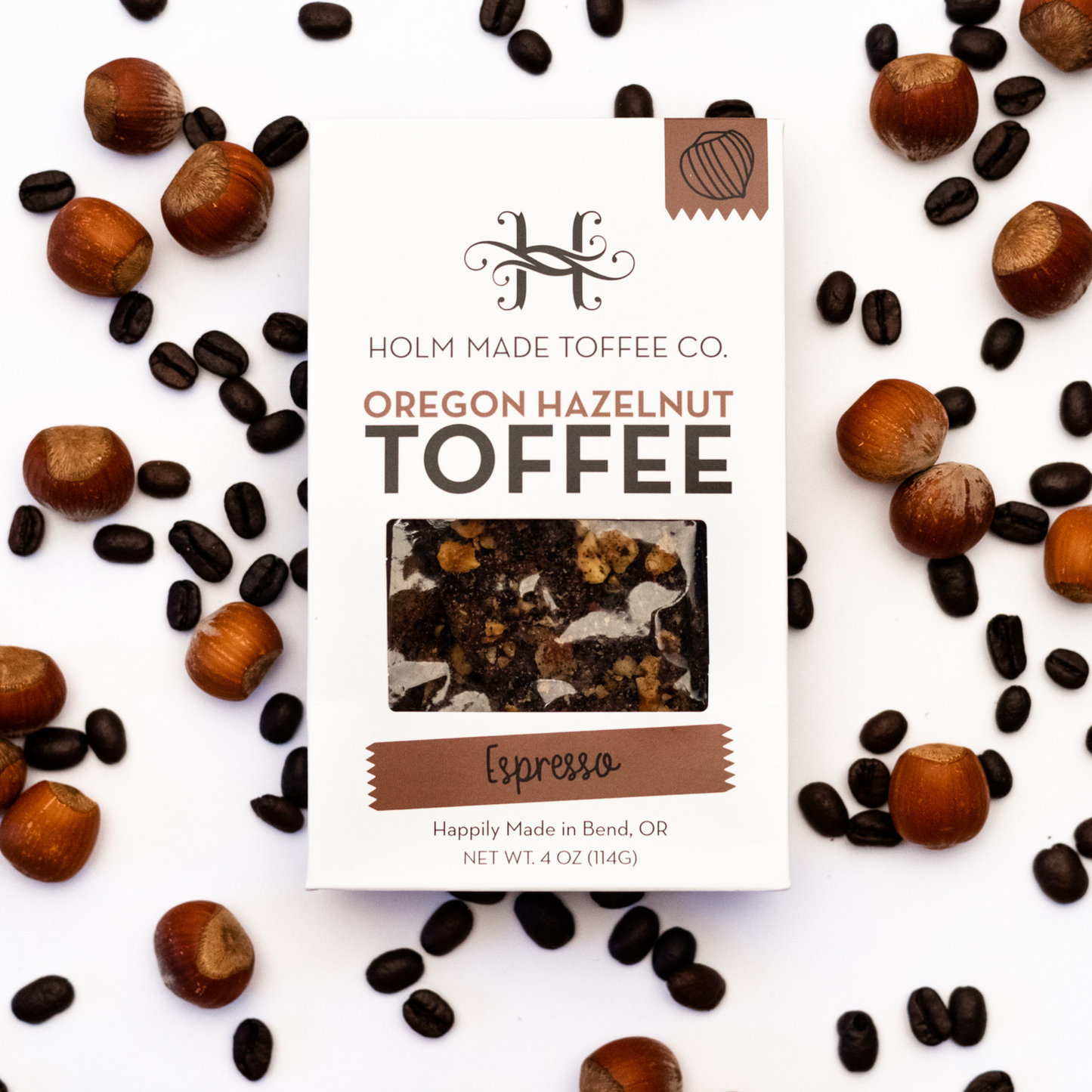 Holm Made Toffee Co. - Espresso - Oregon Hazelnut Toffee