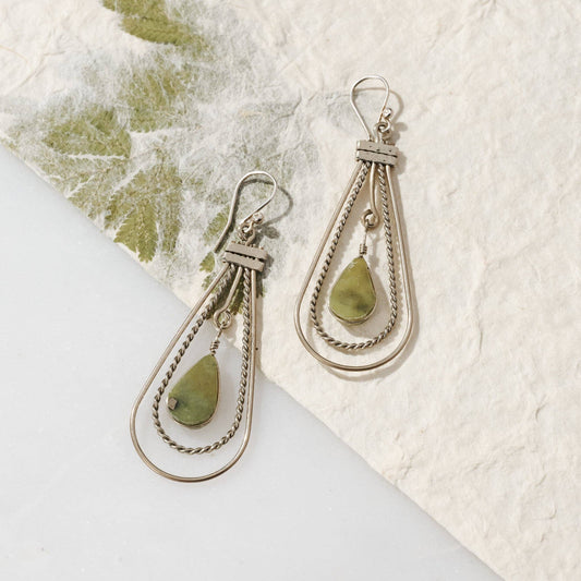 Ten Thousand Villages - Ayni Serpentine Stone Earrings