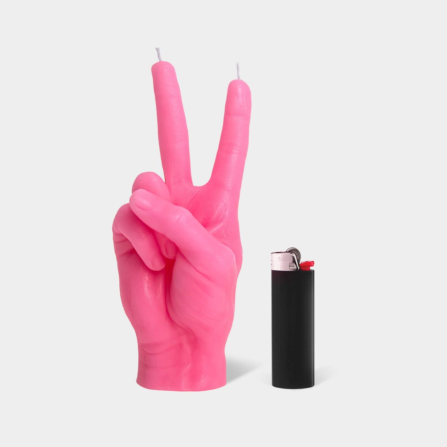 54 Celsius - CandleHand Hand Gesture Candle - Victory/Peace: Black