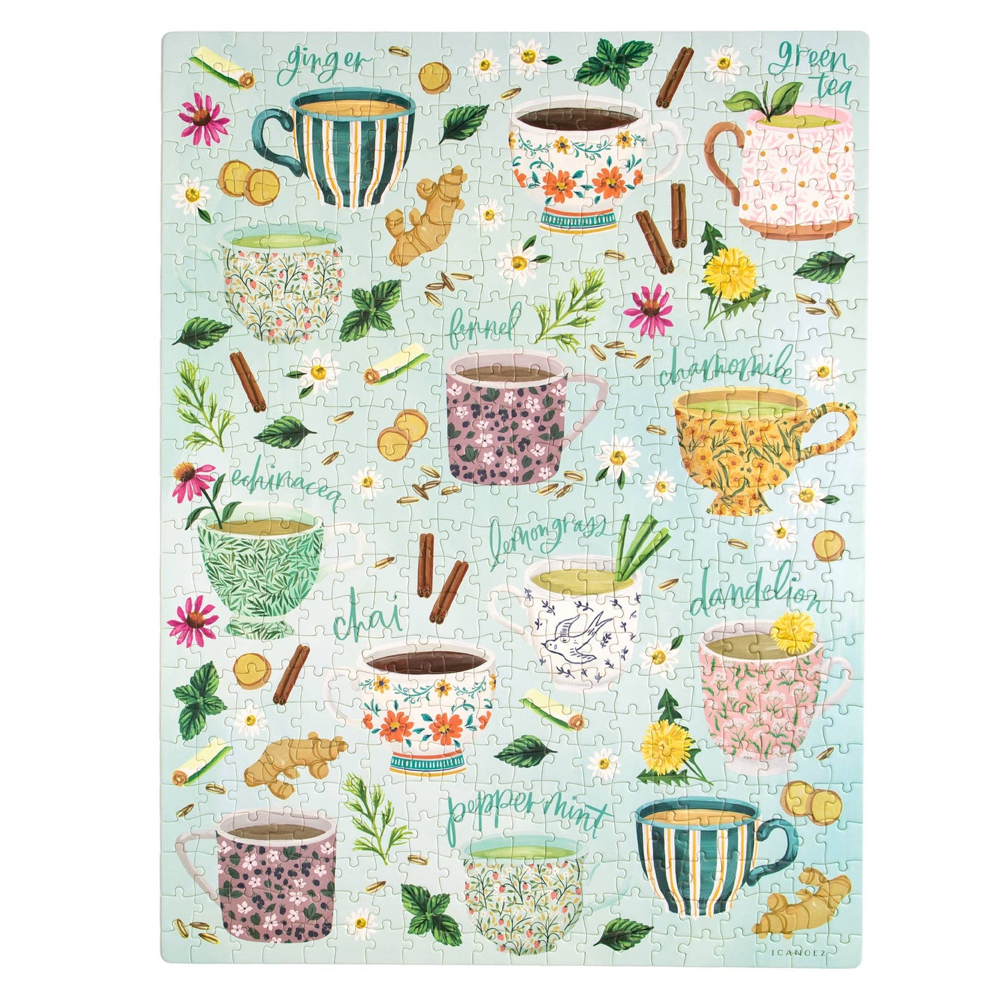 1canoe2 | One Canoe Two Paper Co. - Tea Time - 500 Piece Jigsaw Puzzle