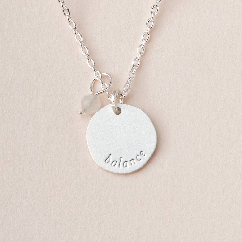 Scout Curated Wears - Stone Intention Charm Necklace - Moonstone/Silver