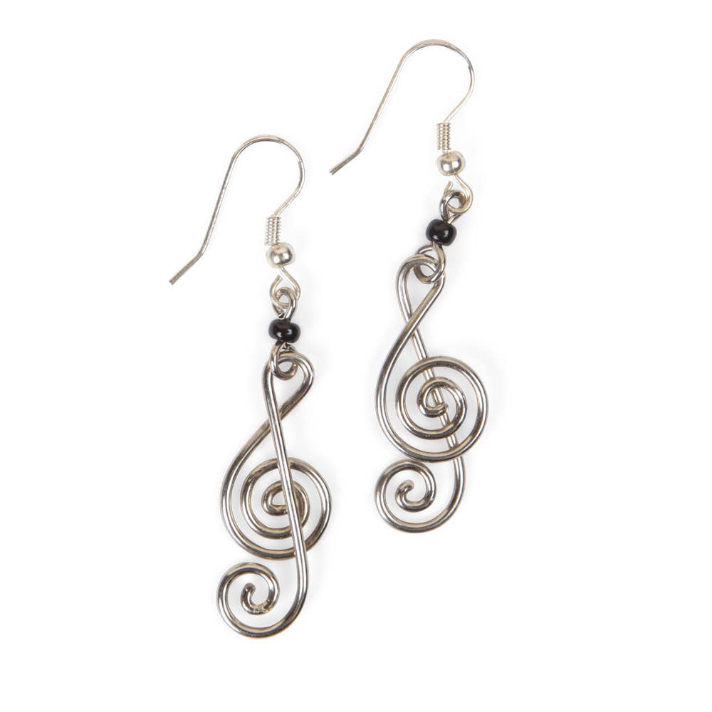 Ten Thousand Villages - Music Theory Earrings