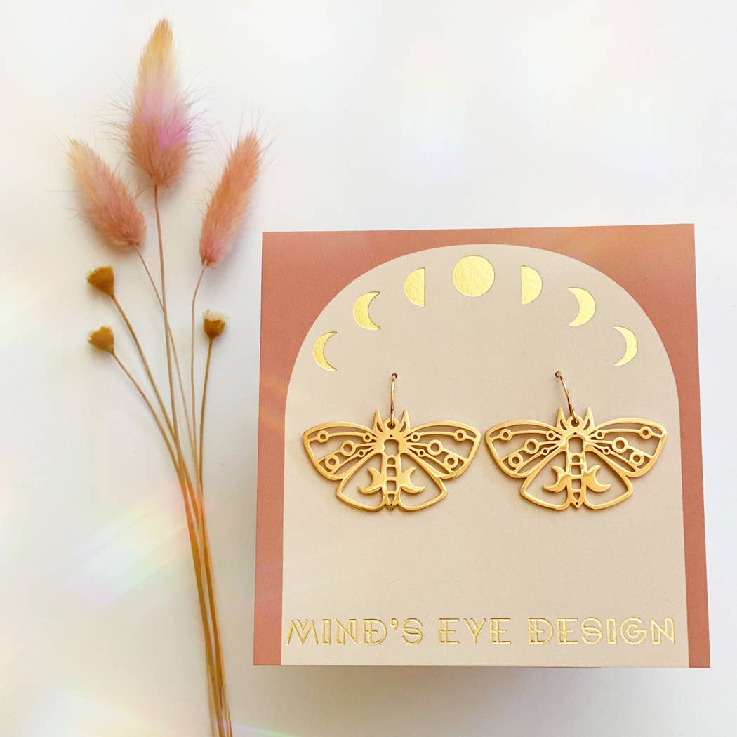 Mind's Eye Design - Luna Moth Earrings