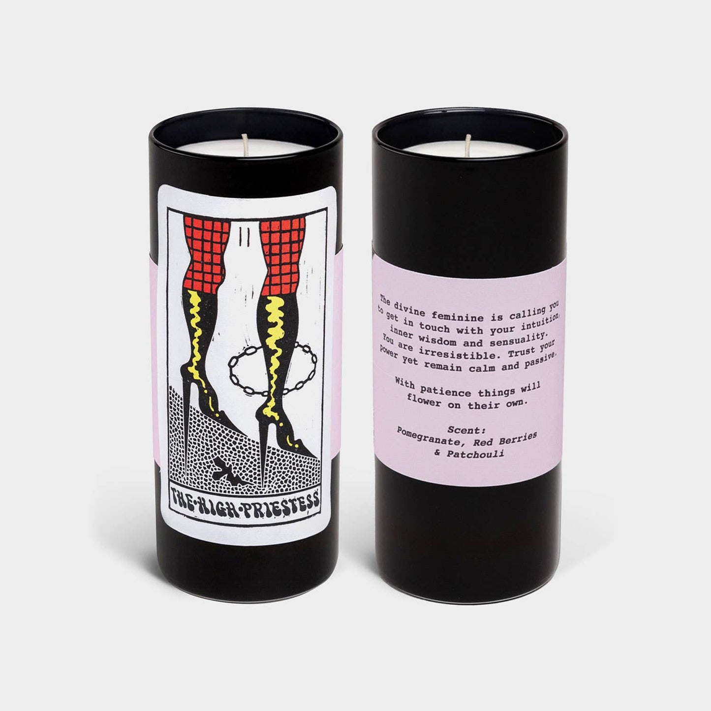 54 Celsius - Tarot High Priestess Candle - 6" Tall & 60 Hr Burn, Berries