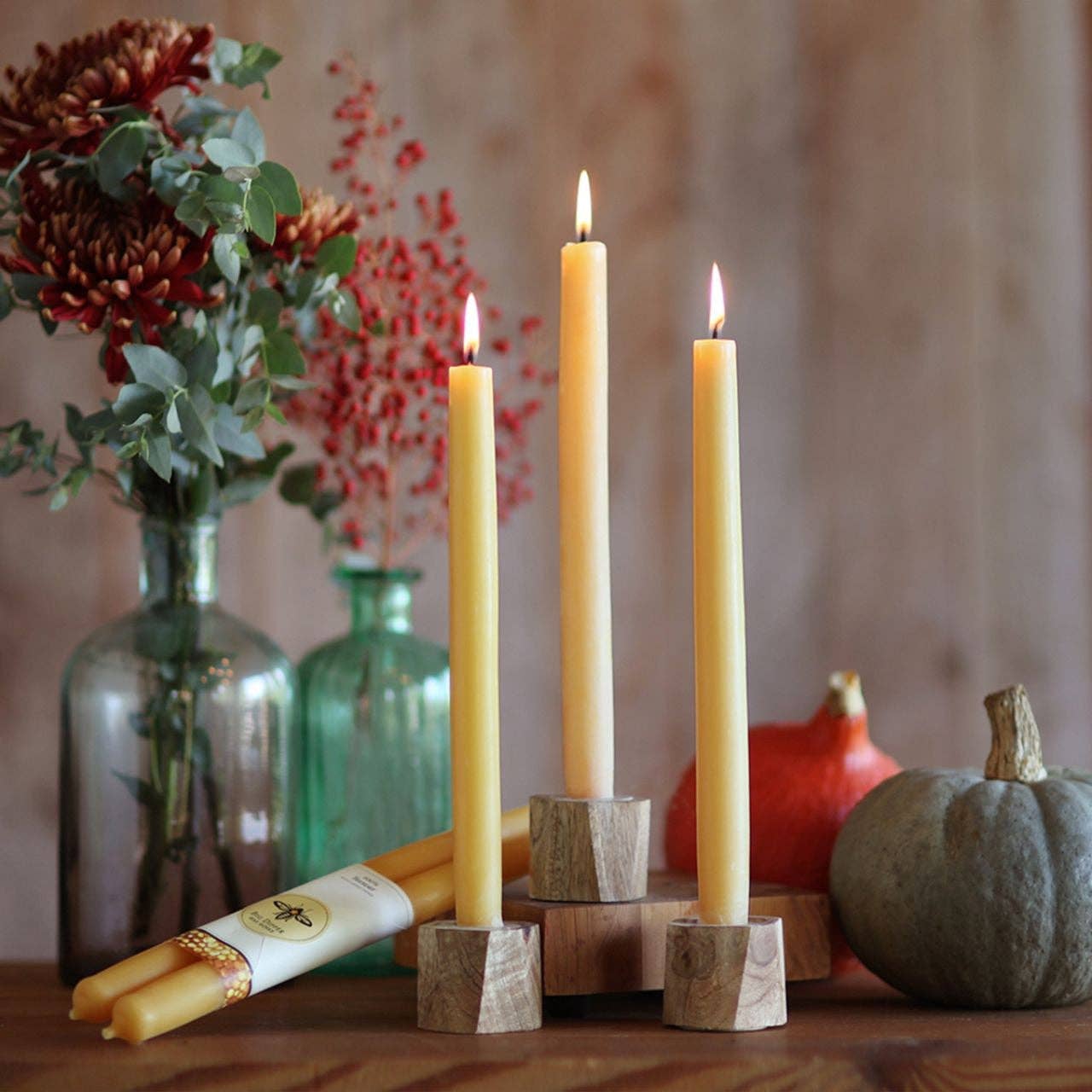 Big Dipper Wax Works - Taper Candles – 100% Pure Beeswax – Hand-Dipped