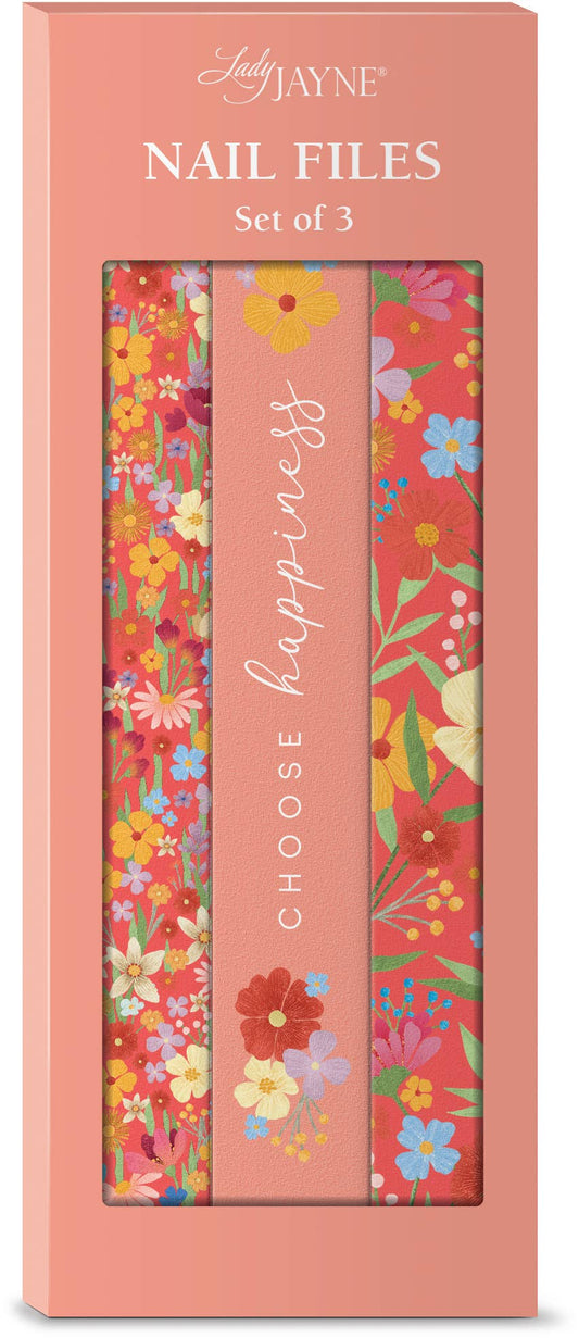 Lady Jayne - Nail file set of 3 - Foral