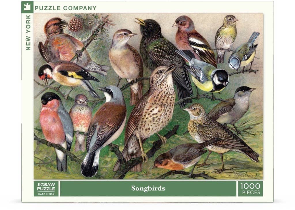 New York Puzzle Company - Songbirds - 1000 Piece Jigsaw Puzzle