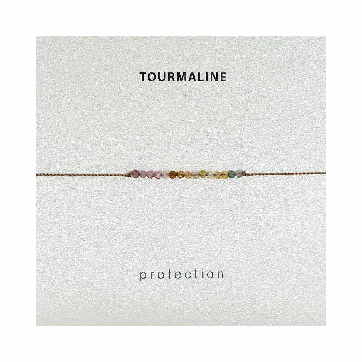 Soulsilk - Watermelon Tourmaline Bracelet- Protection