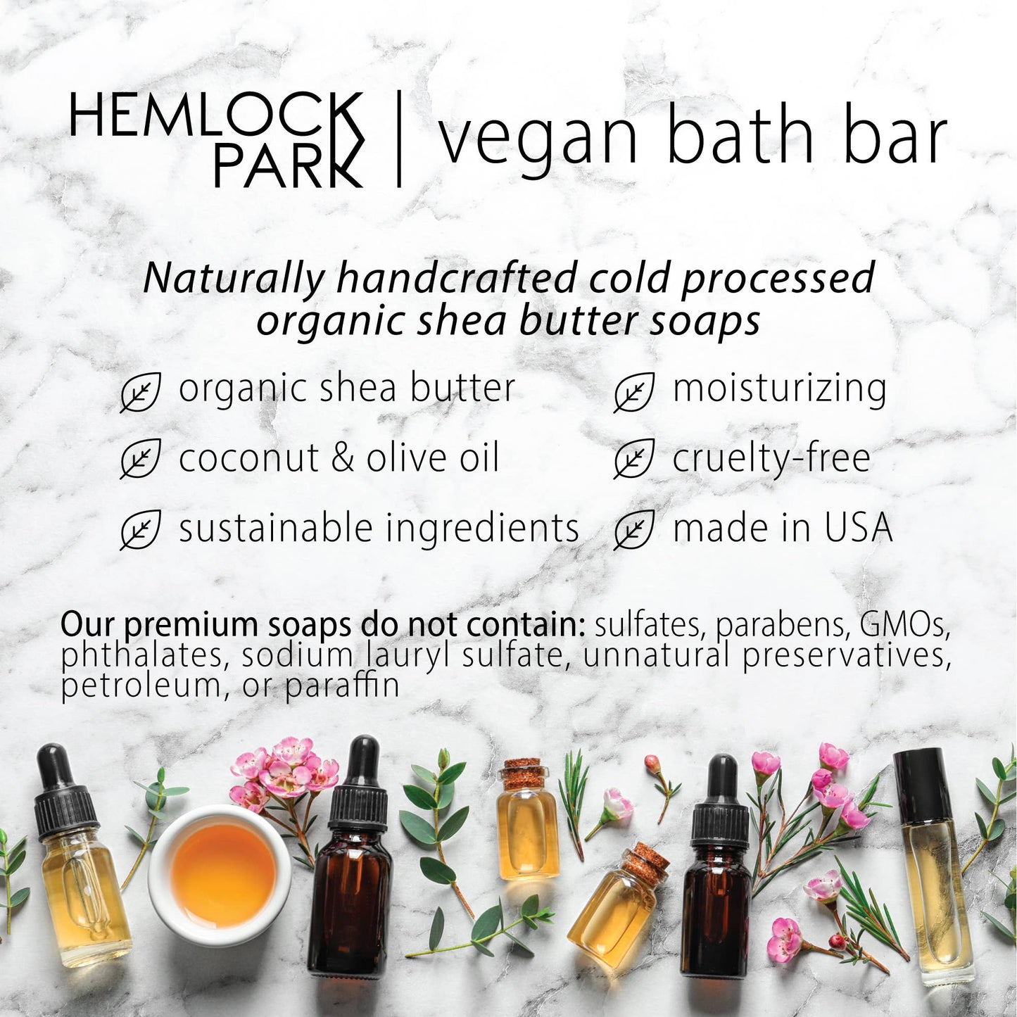 Organic Shea Butter Soap: Sea Salt Orchid