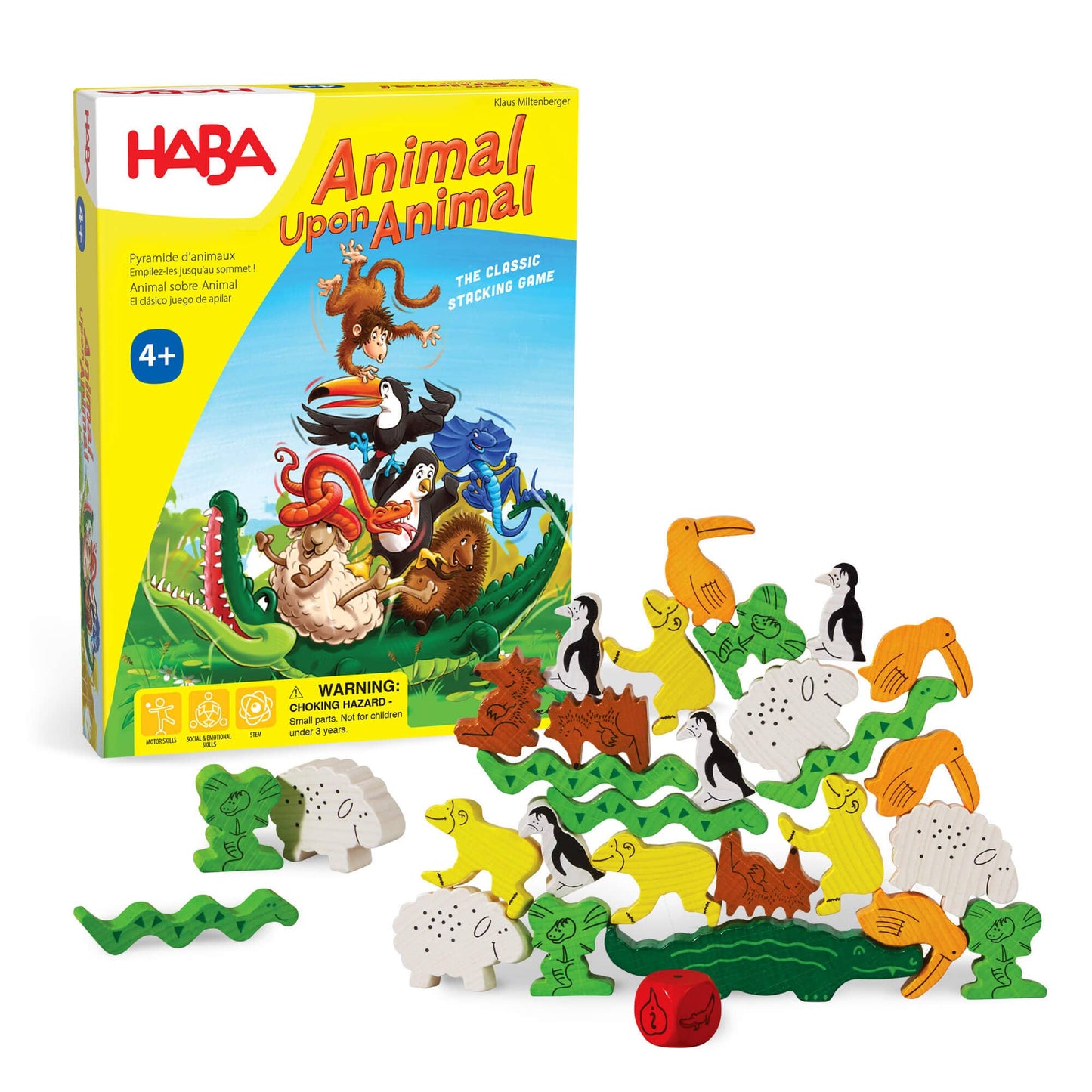 HABA USA - Animal Upon Animal Game - Compact Version
