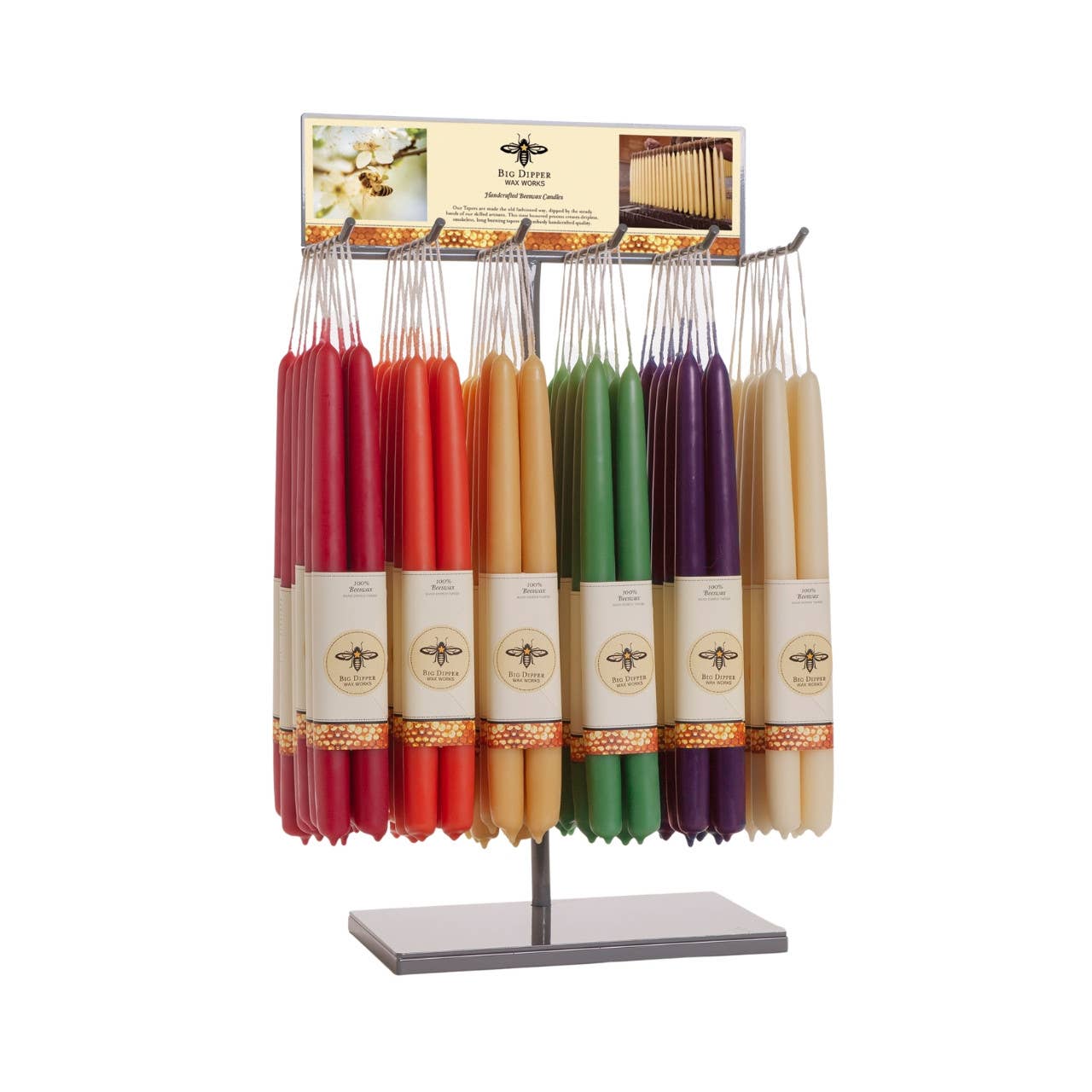 Big Dipper Wax Works - Taper Candles – 100% Pure Beeswax – Hand-Dipped