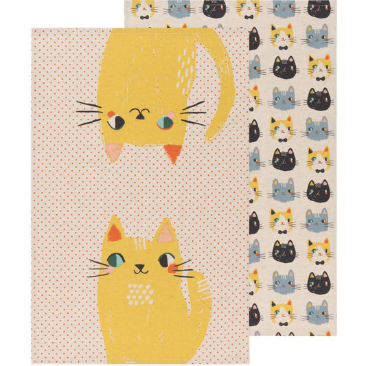 Danica Studio - Danica Studio Meow Meow Cats Kitchen Towel Set of 2