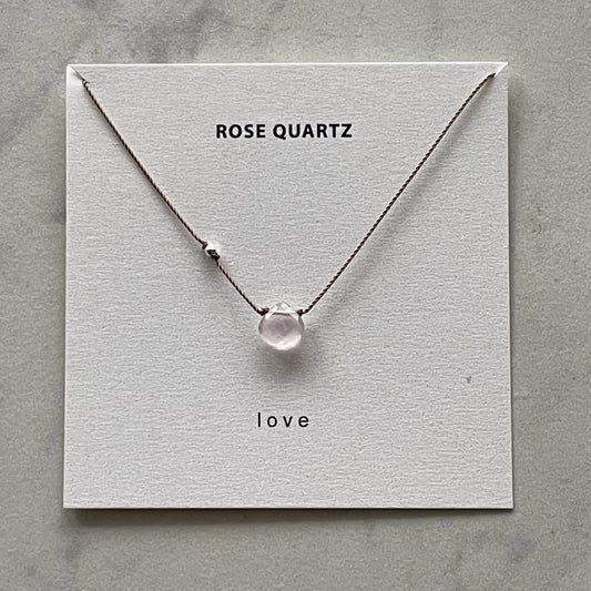 Soulsilk - Rose Quartz Necklace- Love