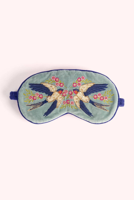 Powder Design inc - US - Luxury Lavender Eye Mask - Swooping Swallows