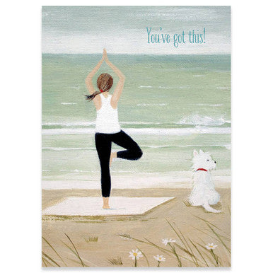 Tree Pose Empowerment Greeting Card